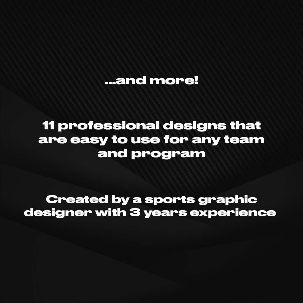 Sports Team Canva Instagram Templates - 11 Graphics - Gameday/Matchday - Football, Soccer, Lacrosse, Basketball - High School College Teams