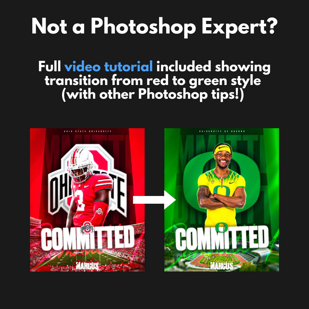 Create Your Own Professional Committed Graphic - Photoshop Template With Video Tutorial