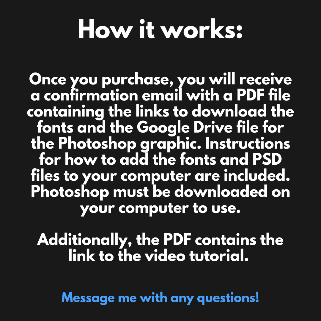 Create Your Own Professional Committed Graphic - Photoshop Template With Video Tutorial