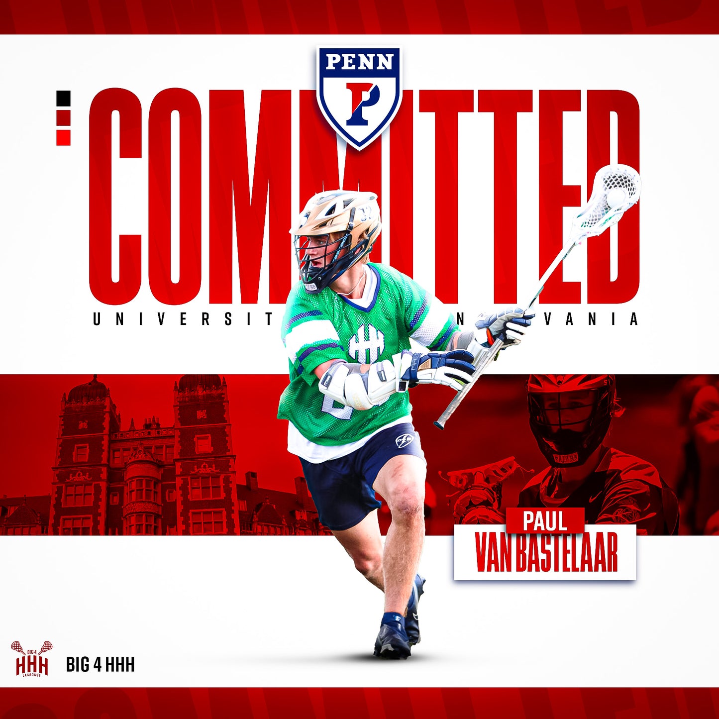 Pro-Level Photoshop Sports Social Media Templates - Committed, Tryouts, Tournament, Player Spotlight, Annoucement Poster (Red)