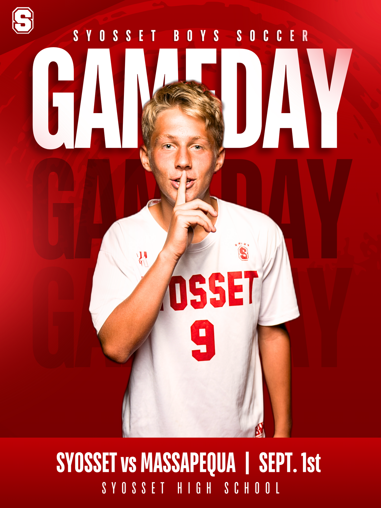Portrait "Gameday" Template - Canva Social Media Sports Graphic