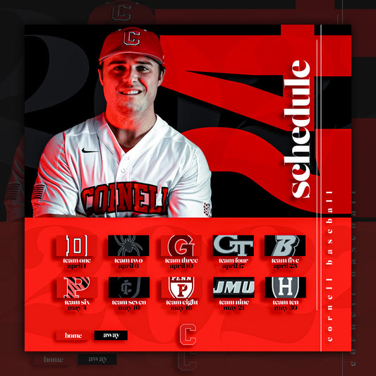 Sports Schedule Template - Photoshop for Social Media