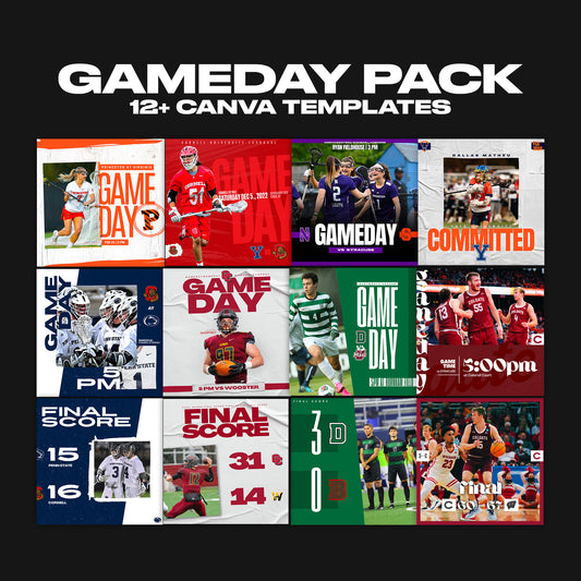 Sports "Gameday" Template Package - Canva Graphics