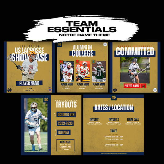 Club Team Essentials - Notre Dame Theme