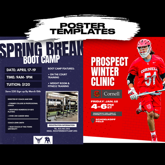 Two Team Clinic/Tryout/Event Poster Templates